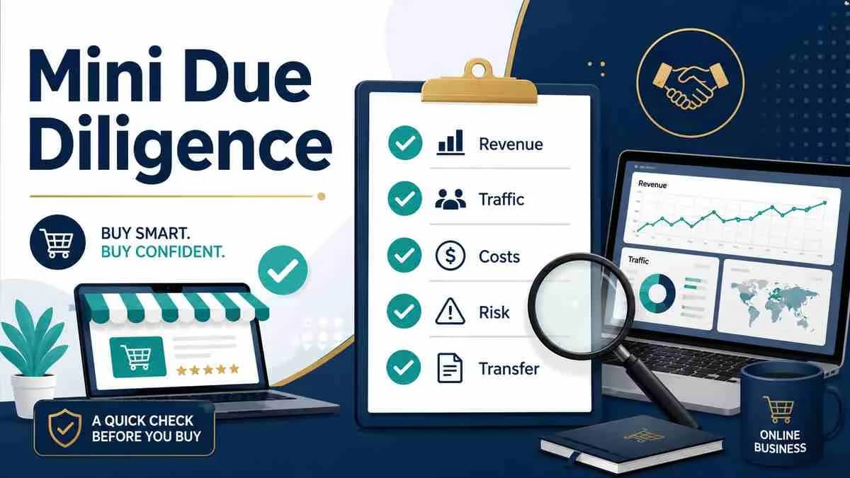 Mini Due Diligence Guide to Buy an Online Business
